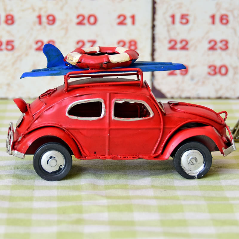 Beetle Car Model retro iron Home Bar Cafe decoration