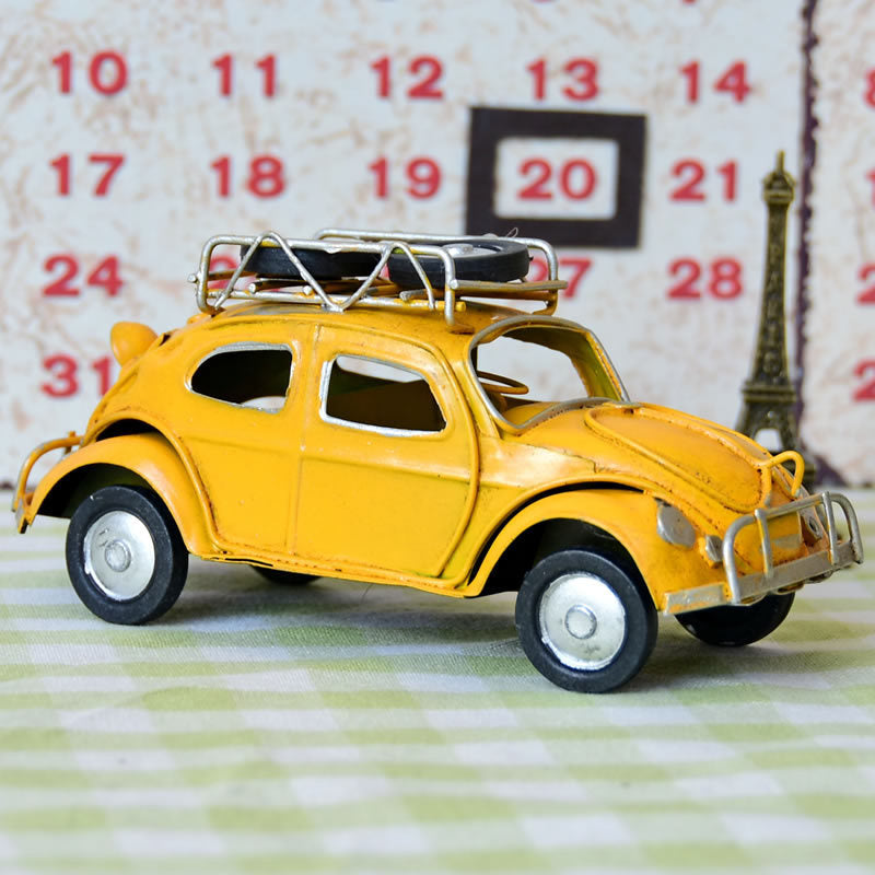 Beetle Car Model retro iron Home Bar Cafe decoration