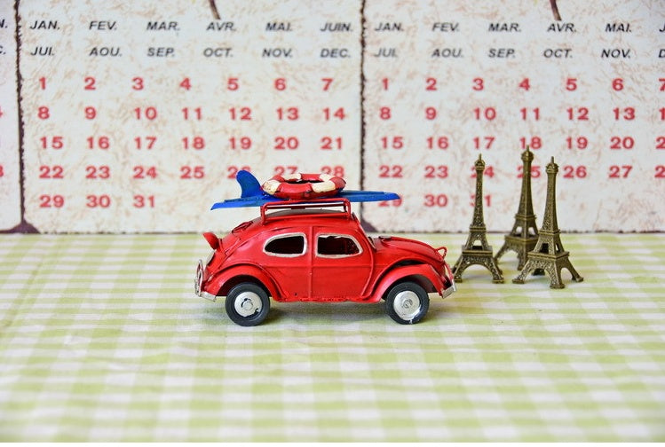 Beetle Car Model retro iron Home Bar Cafe decoration