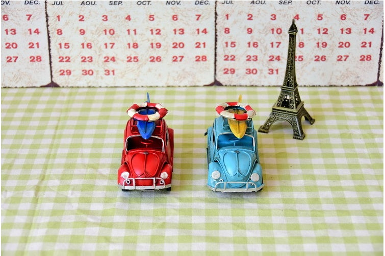 Beetle Car Model retro iron Home Bar Cafe decoration