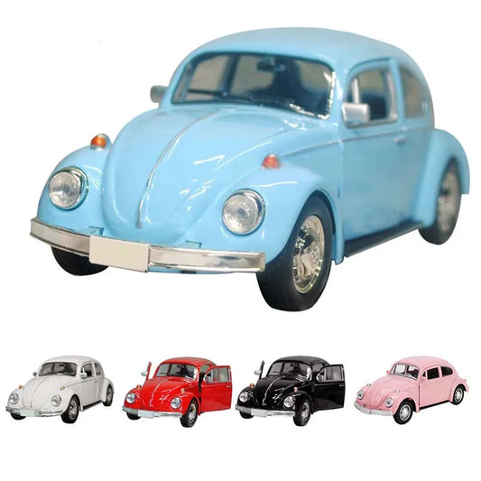 Vintage Beetle Diecast Pull Back Car