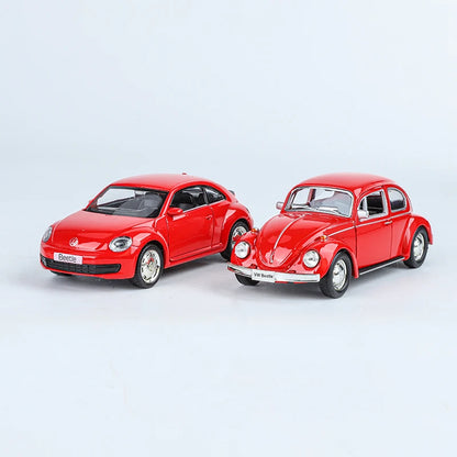 1:36 Volkswagen Alloy Car Series Retro Bus T1 Transport Beetle 1967