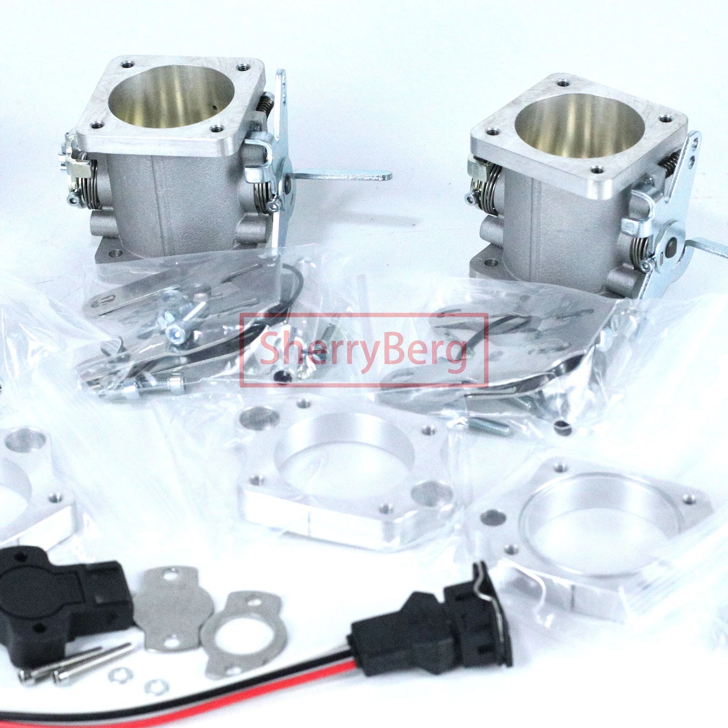 SherryBerg 40DCOE 40mm Aluminium Fuel Injection Throttle Body for Weber Inlet TH TB  2 Pairs