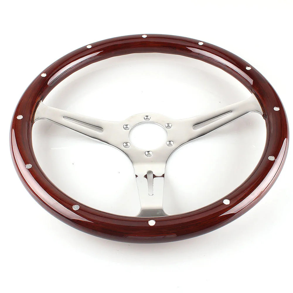 Universal Classic Wood Car Steering Wheel