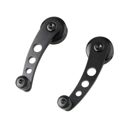 2Pcs Car Window Winder Handle Black Aluminum Alloy For VW Beetle 1968-1979 Heavy Duty Window Cranks