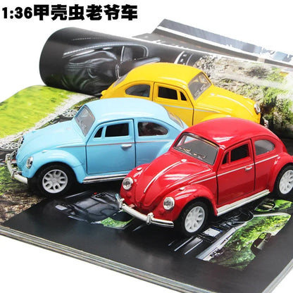 1: 36 classic Volkswagen Beetle vintage car alloy