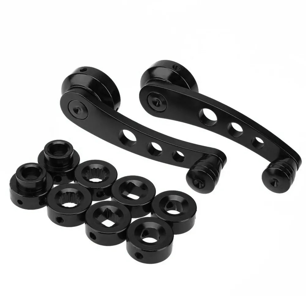 2Pcs Car Window Winder Handle Black Aluminum Alloy For VW Beetle 1968-1979 Heavy Duty Window Cranks